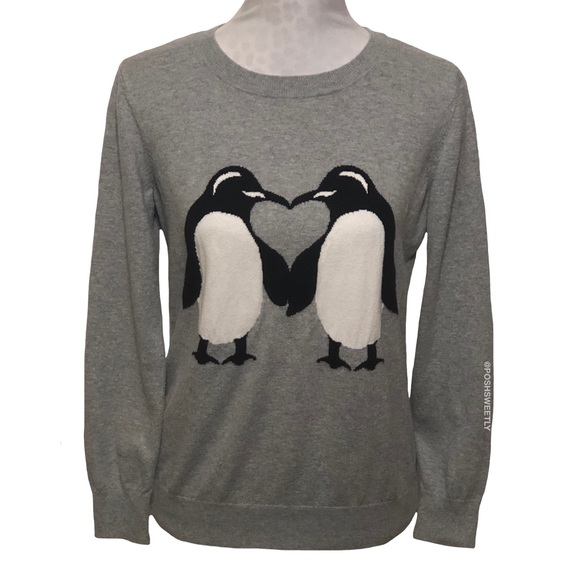 LOFT Sweaters - Loft Penguin Love Sweater